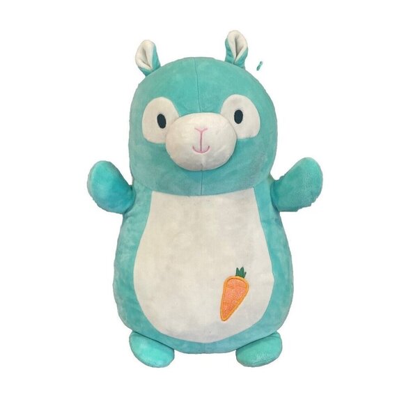 Squishmallows Hugmees Pierre the Bright Teal Blue Easter Alpaca 14inch 2019 - Picture 1 of 9